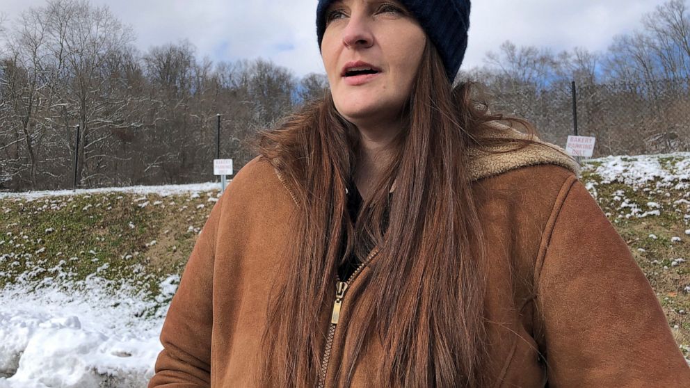 Sarah Kelly is shown Friday, Jan. 21, 2022, in Huntington, W.Va. After struggling with an opioid addiction most of her life, Kelly has been in recovery since October 2019. As a federal judge mulls a decision in a lawsuit filed by the city of Huntingt