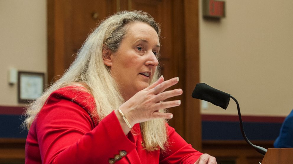 FILE - In this Thursday, May 28, 2020, file photo, Loren Sweatt, Principal Deputy Assistant Secretary, Occupational Safety and Health Administration, testifies before a House Committee on Education and Labor Subcommittee on Workforce Protections hear