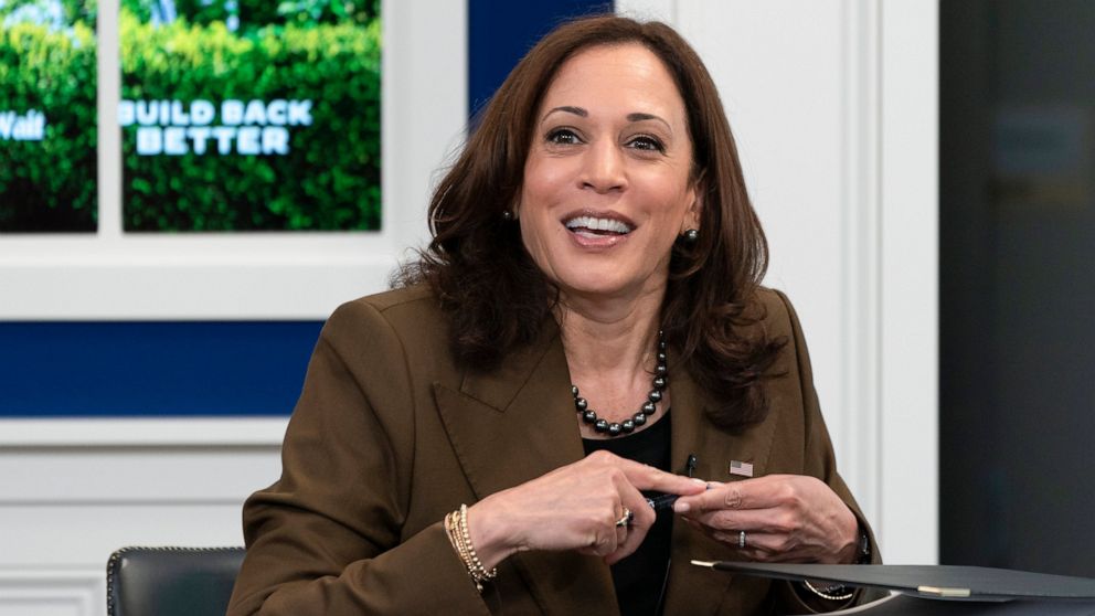 Harris argues for Biden climate agenda at sinking Lake Mead