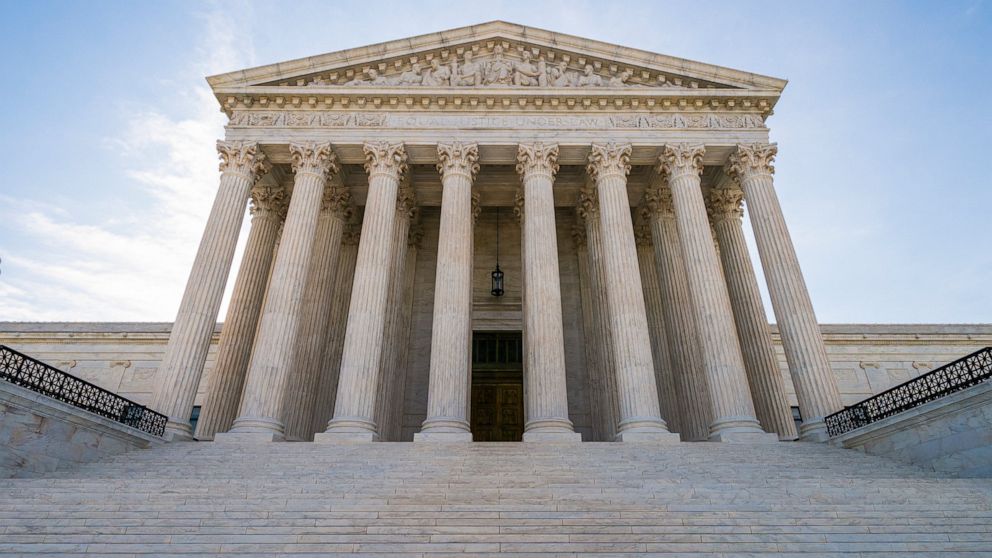 In this June 17, 2019 photo, The Supreme Court is shown in Washington. (AP Photo/J. Scott Applewhite)