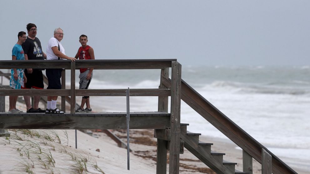 Isaias Strengthens Slightly As It Crawls Up Florida Coast Abc News