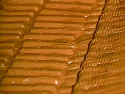 VIDEO: Chocolate bars being made.