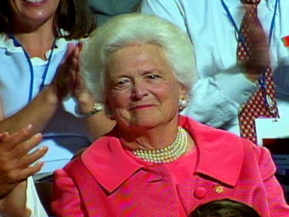 VIDEO: Barbara Bush leaves a Texas hospital after relapse of Graves disease.