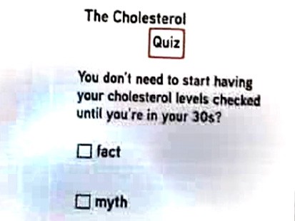 VIDEO: Quiz: Checking Cholesterol Levels