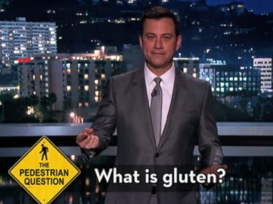 VIDEO: Jimmy Kimmel tests gluten-free people's knowledge about the substance they're avoiding.