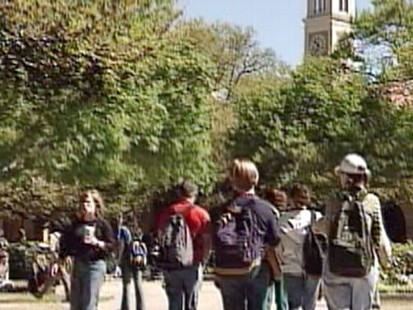 VIDEO: Distance between dorm and dining hall may impact students weight gain.