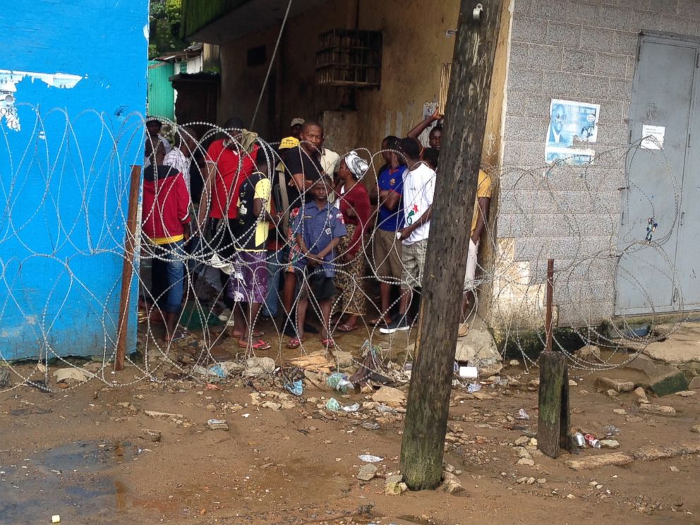 PHOTO: West Point, a slum of Monrovia, Liberia, seen on Aug. 27, 2014, has been quarantined during the Ebola outbreak.