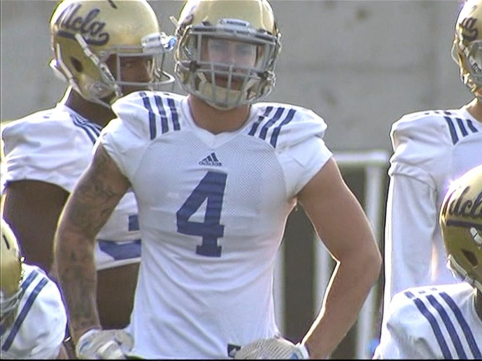 PHOTO: Football players at UCLA will wear sensor-laden helmets so that researchers can learn more about concussions.
