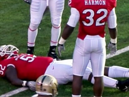 VIDEO: Eric LeGrand was paralyzed from the neck down during football game against Army.