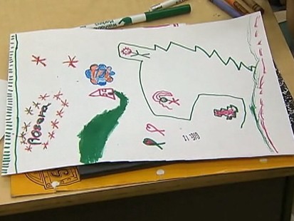 VIDEO: Some Florida students are creating art to help cope with the disaster in Haiti.