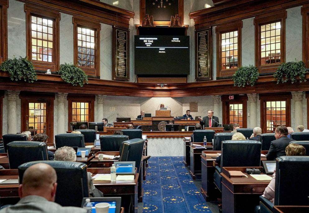 PHOTO: Members of the Senate voted to pass Senate Bill 1 during special session at the Indiana Statehouse, July 30, 2022.