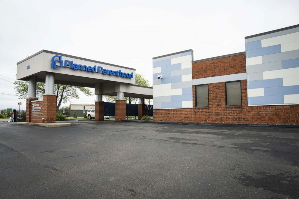 PHOTO: The Planned Parenthood Fairview Heights Health Center, an abortion clinic a few miles from the Missouri border in Fairview Heights, Illinois, is shown on May 6, 2022.