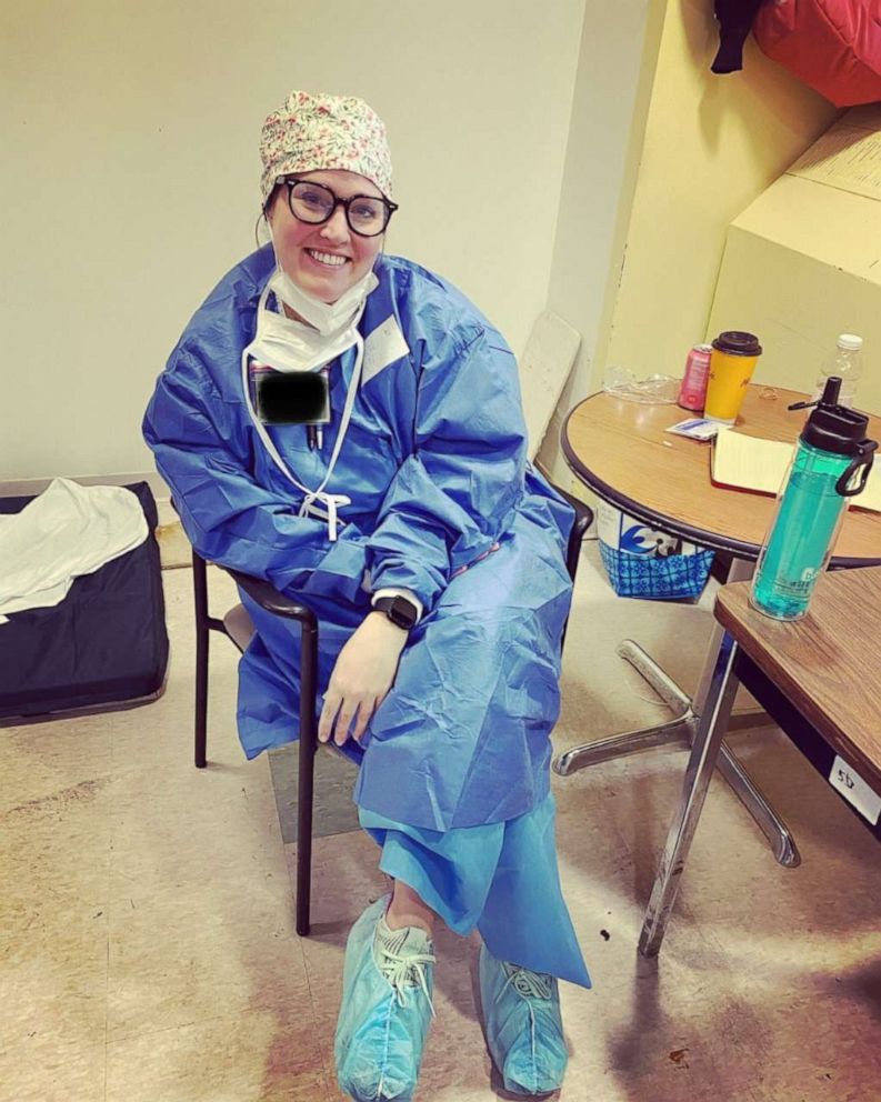 PHOTO: Rachel Pochop, from Florence, Alabama, traveled to New York City to treat coronavirus patients as a nurse at several area hospitals for three weeks in April 2020.