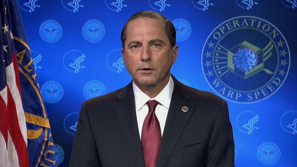 PHOTO: United States Secretary of Health and Human Services Alex Azar appears on "Good Morning America," Jan. 12, 2020.