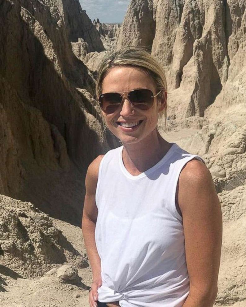 PHOTO: Amy Robach poses while on vacation in this August 2017 photo.
