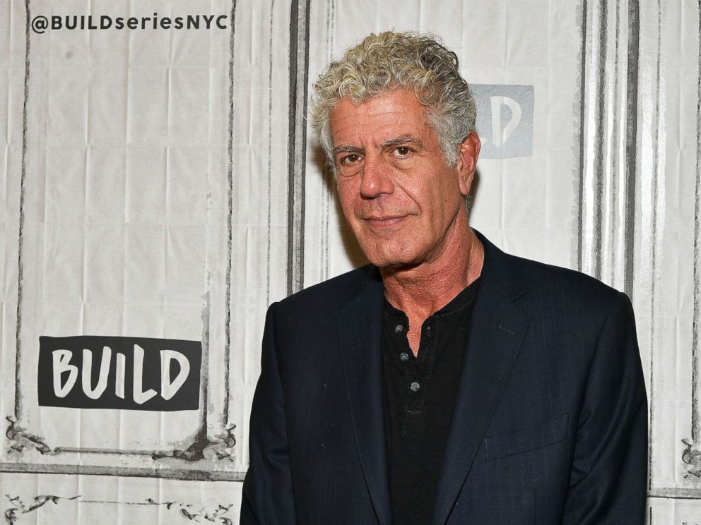 PHOTO: Author/TV personality Anthony Bourdain visits Build to discuss the Balvenies Raw Craft at Build Studio, Oct. 30, 2017, in New York City.