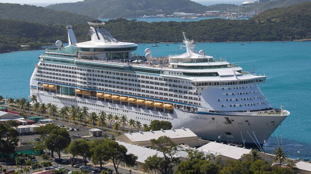 The Royal Caribbean International's Explorer of the Seas is docked at Charlotte Amalie Harbor in St. Thomas, U. S. Virgin Islands, Sunday, Jan. 26, 2014. 
