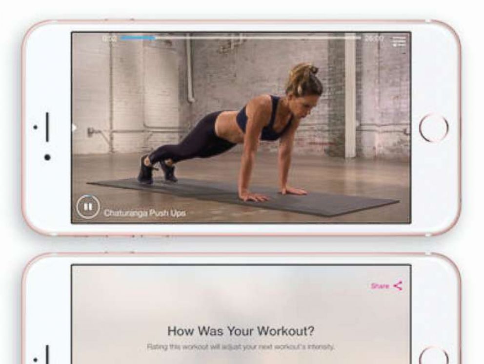 PHOTO: A photo advertisement for the My Fitness by Jillian Michaels app on iTunes.