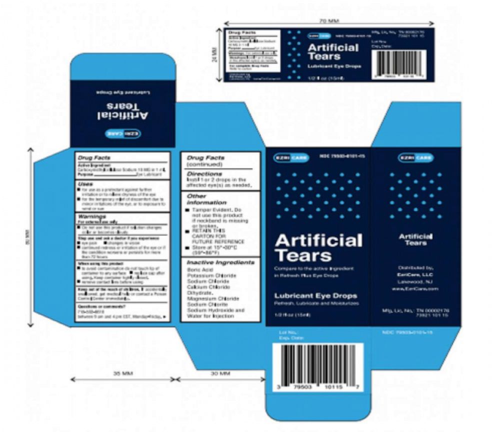 PHOTO: Global Pharma Healthcare issued a voluntary nationwide recall of Artificial Tears Lubricant Eye Drops due to possible contamination.