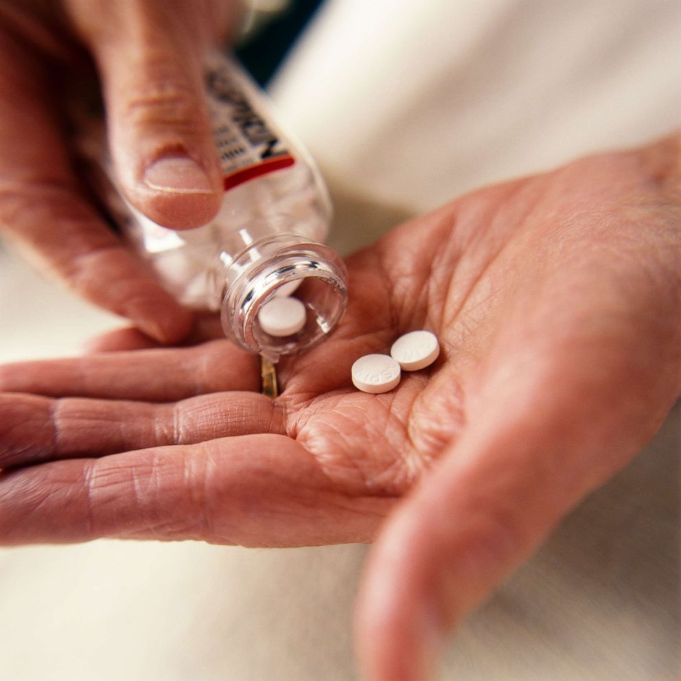 PHOTO: A person is pictured taking aspirin in this undated stock photo.