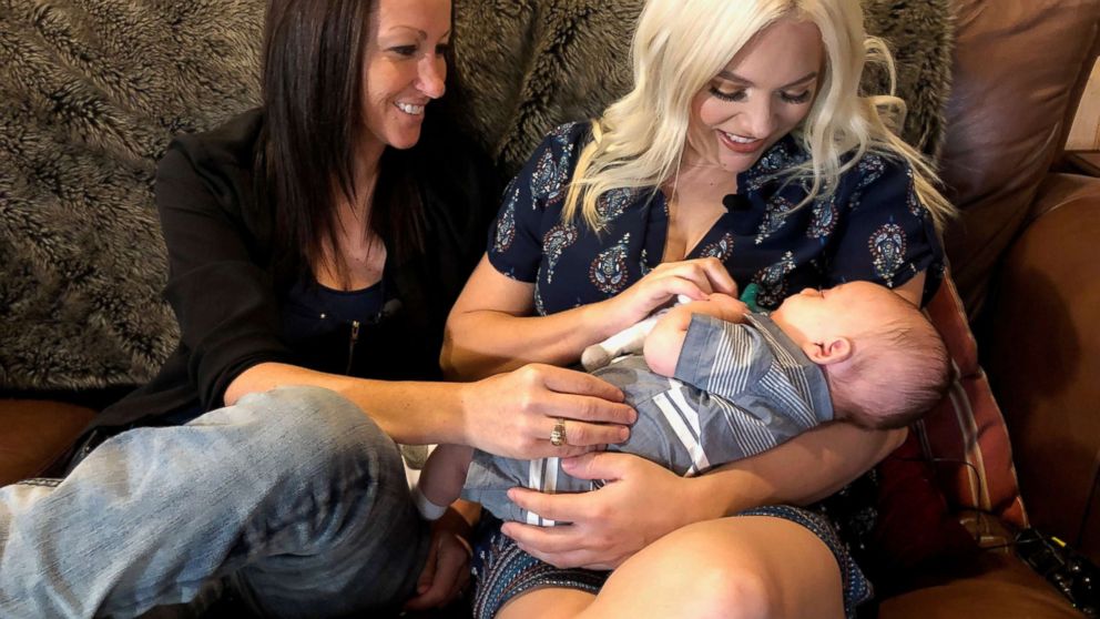 VIDEO: Ashleigh and Bliss Coulter are now happy mothers to a healthy 5-month-old baby boy named Stetson, all thanks to a procedure called Effortless Reciprocal In Vitro Fertilization.