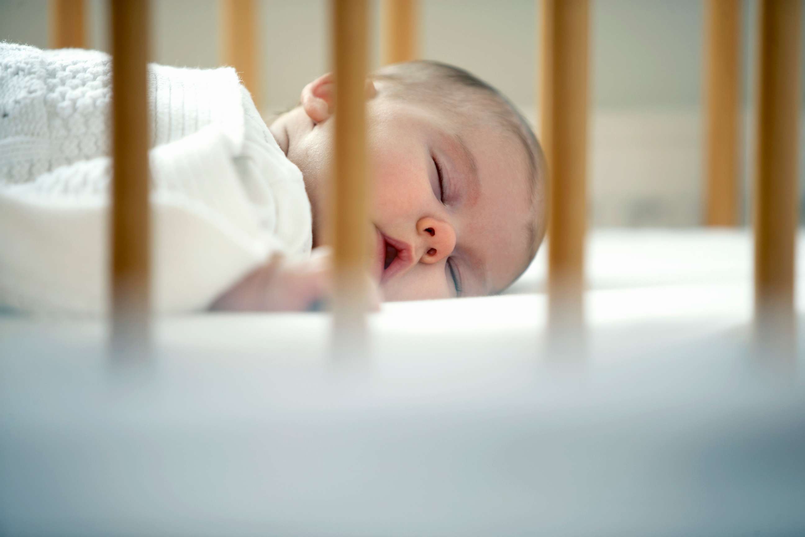 PHOTO: A baby sleeps in a crib in an undated stock photo.