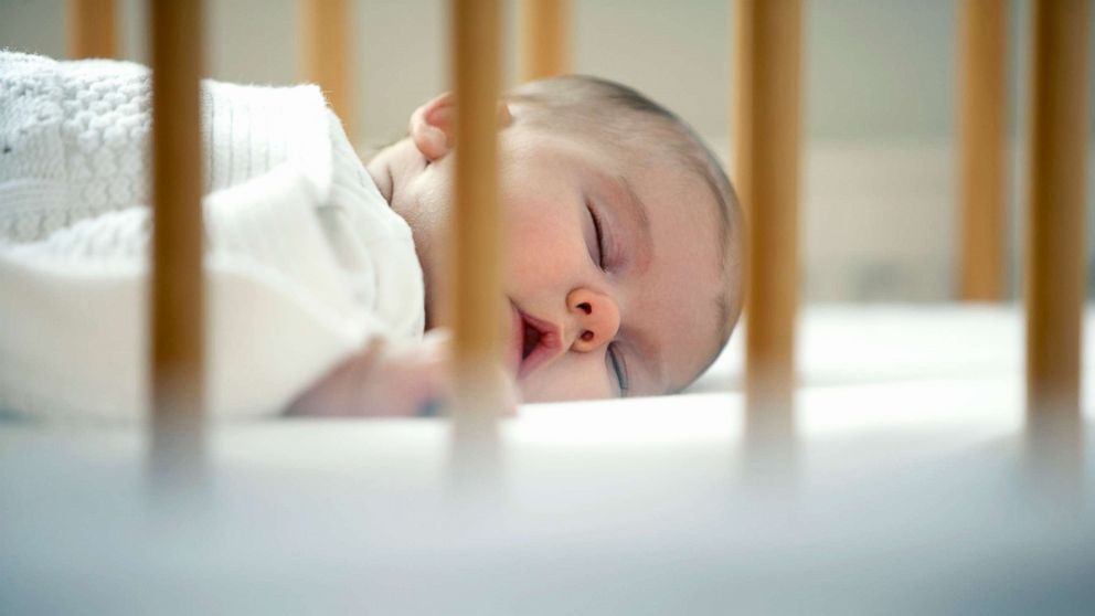 PHOTO: A baby sleeps in a crib in an undated stock photo.