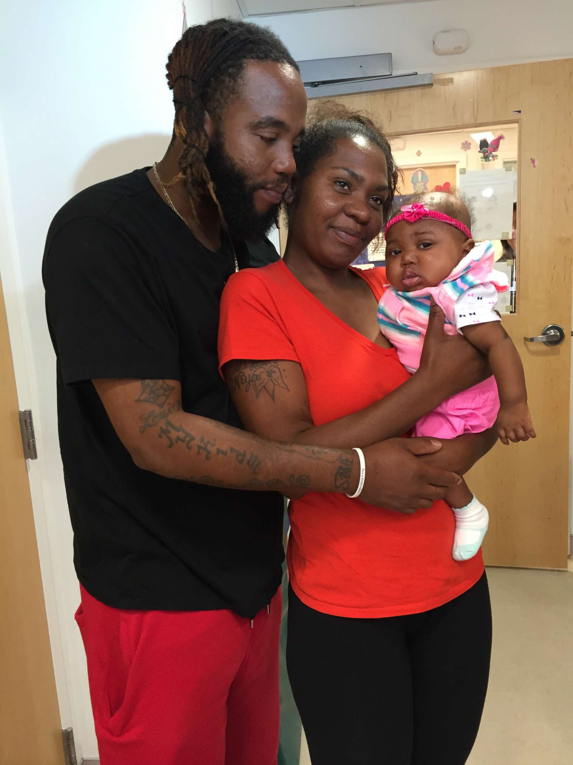 PHOTO: 7-month-old Denniya Rawls was discharged from Cleveland Clinic Children's after undergoing a bone marrow transplant and spending four months at the hospital.
