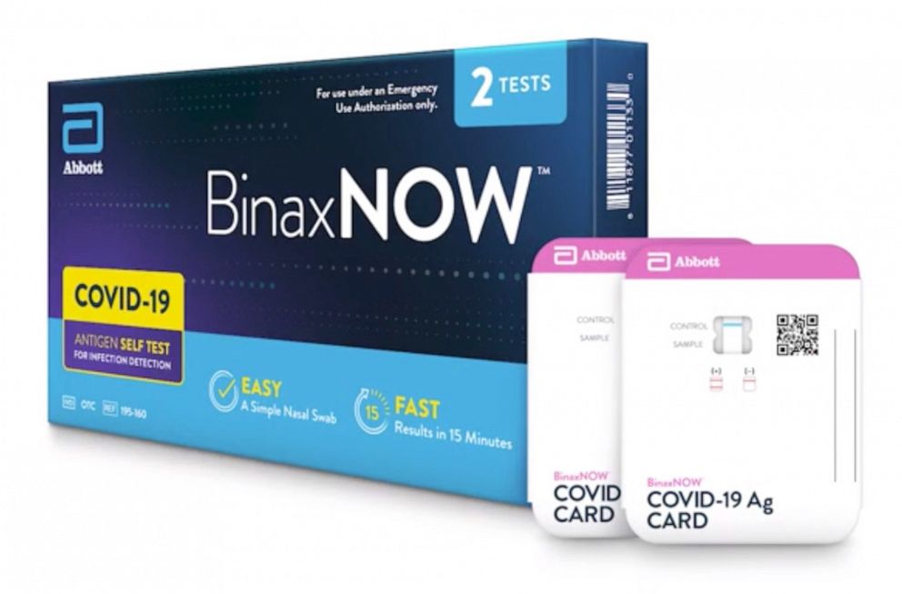 PHOTO: The FDA approved BinaxNOW Self Test will be sold in 2-count packs for an MSRP of $23.99, making it the most affordable over-the-counter (OTC) COVID-19 rapid test available in the U.S.