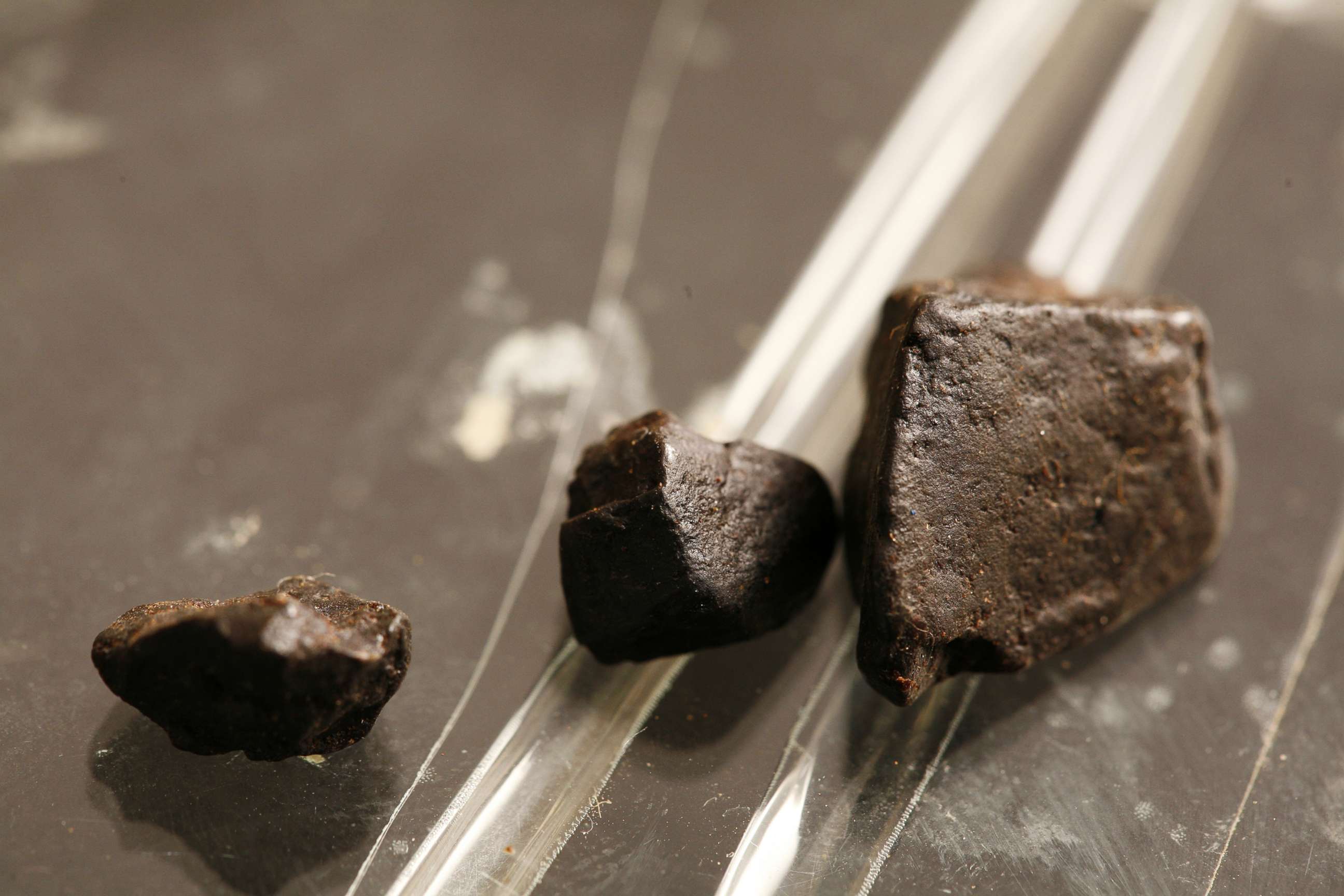 PHOTO: In this undated file photo, black tar heroin is shown.