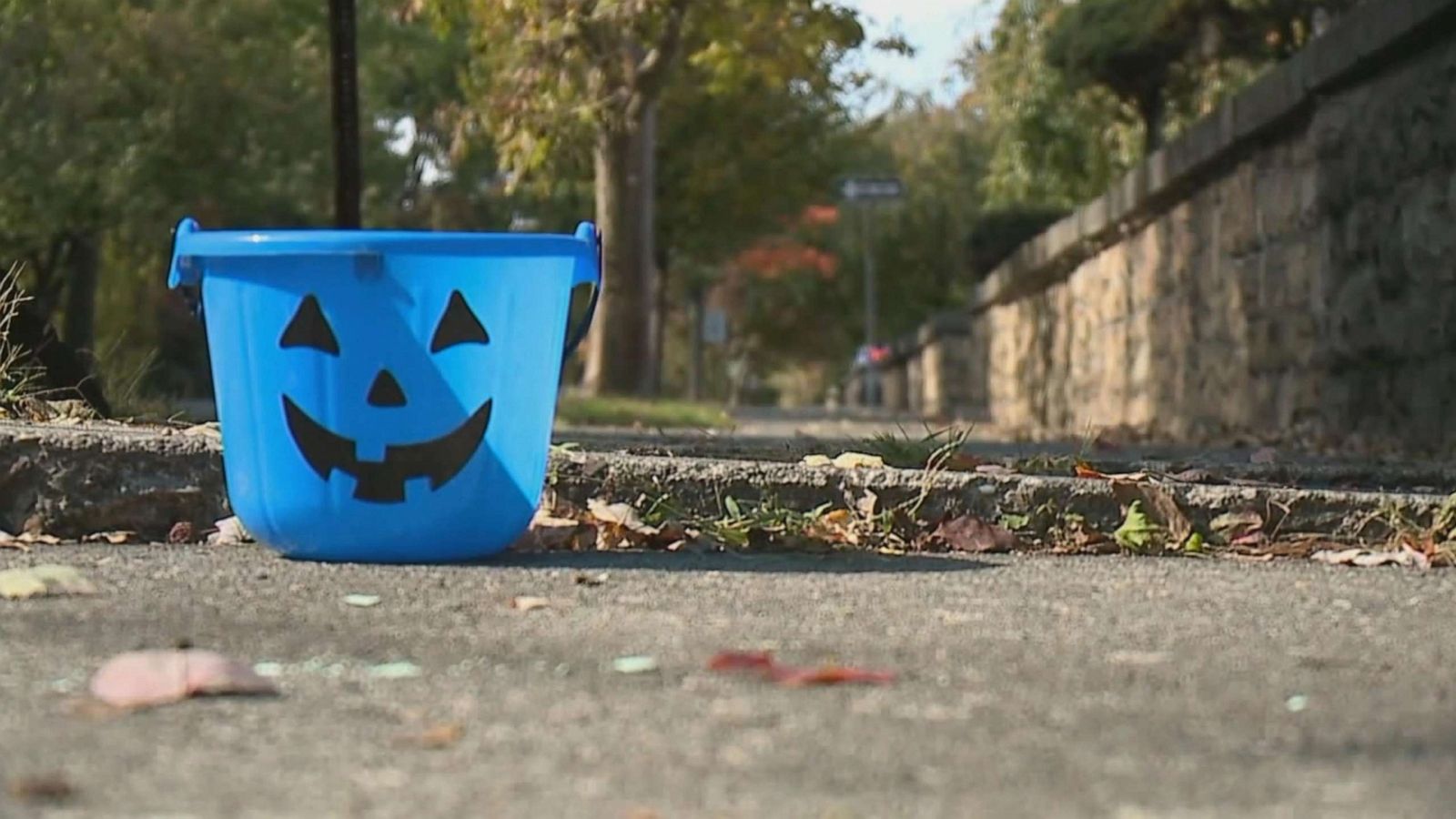 PHOTO: Blue buckets will be carried this Halloween for autism awareness.