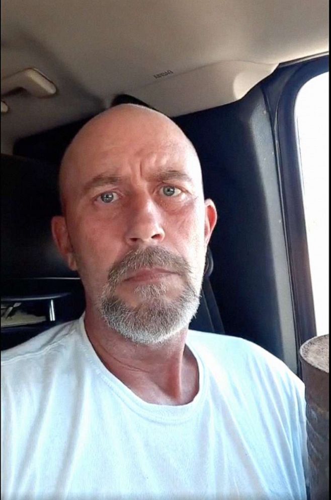 PHOTO: A man identified by authorities as Floyd Ray Roseberry of North Carolina is pictured in a truck near the U.S. Capitol with what he claimed was an explosive device, in video posted to Facebook on Aug. 19, 2021.