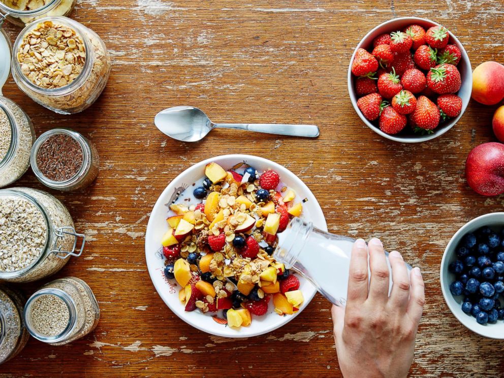 PHOTO: A healthy breakfast of muesli and milk is pictured in this undated stock photo.