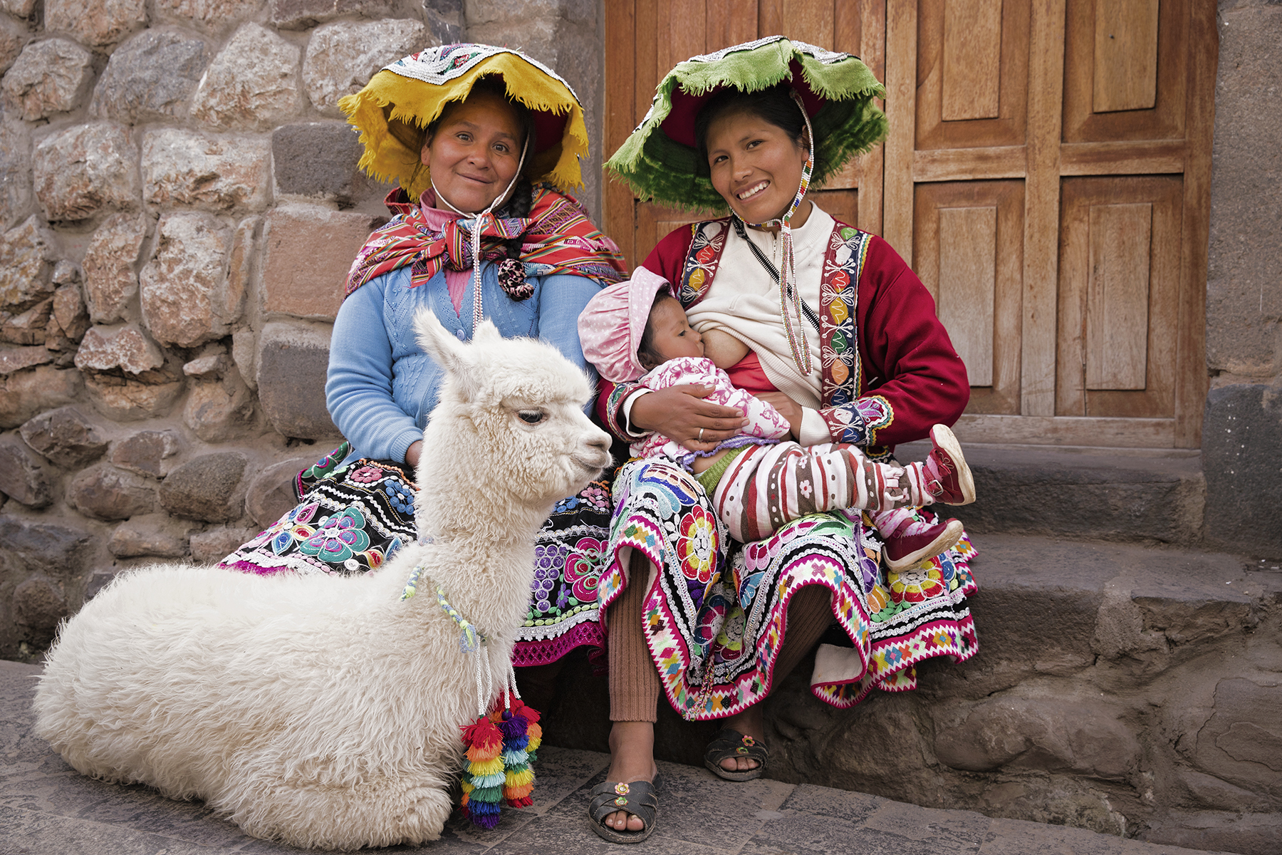 PHOTO: Maryluz poses while breastfeeding in Peru.