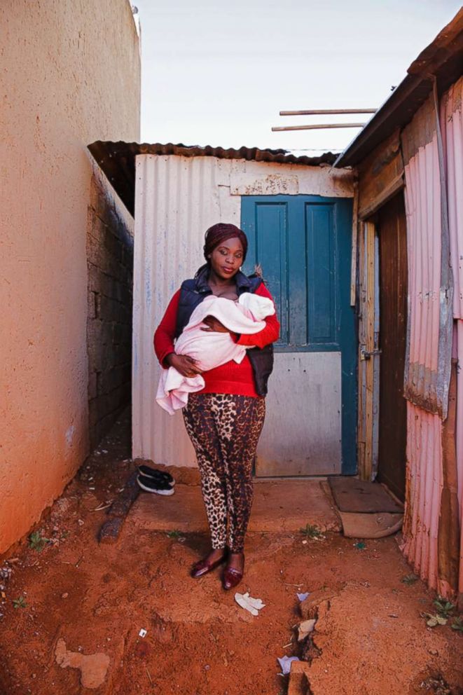 PHOTO: Eunice poses while breastfeeding in South Africa.