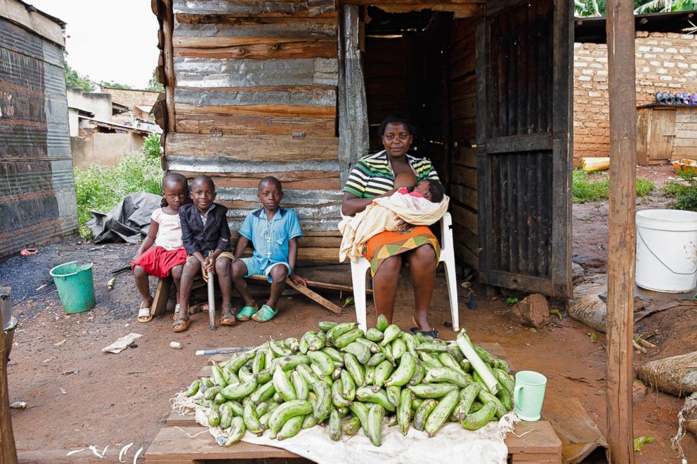 PHOTO: Sylvia poses while breastfeeding in Uganda.