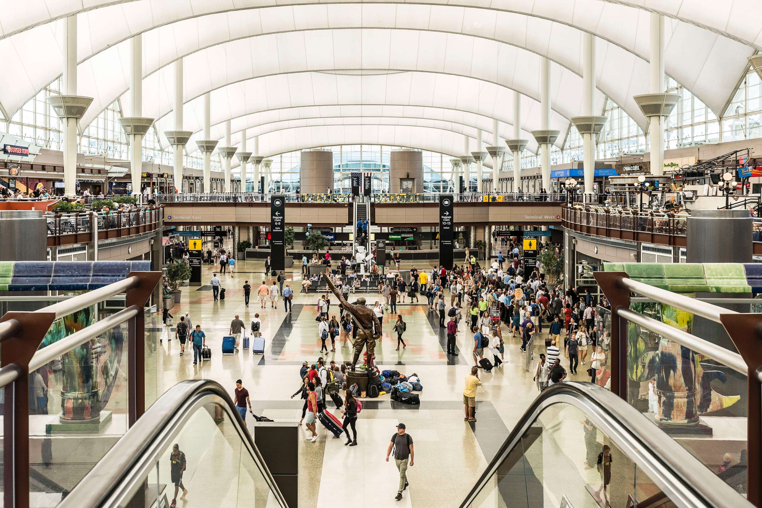 PHOTO: Denver airport terminal interior, July 11, 2016. 