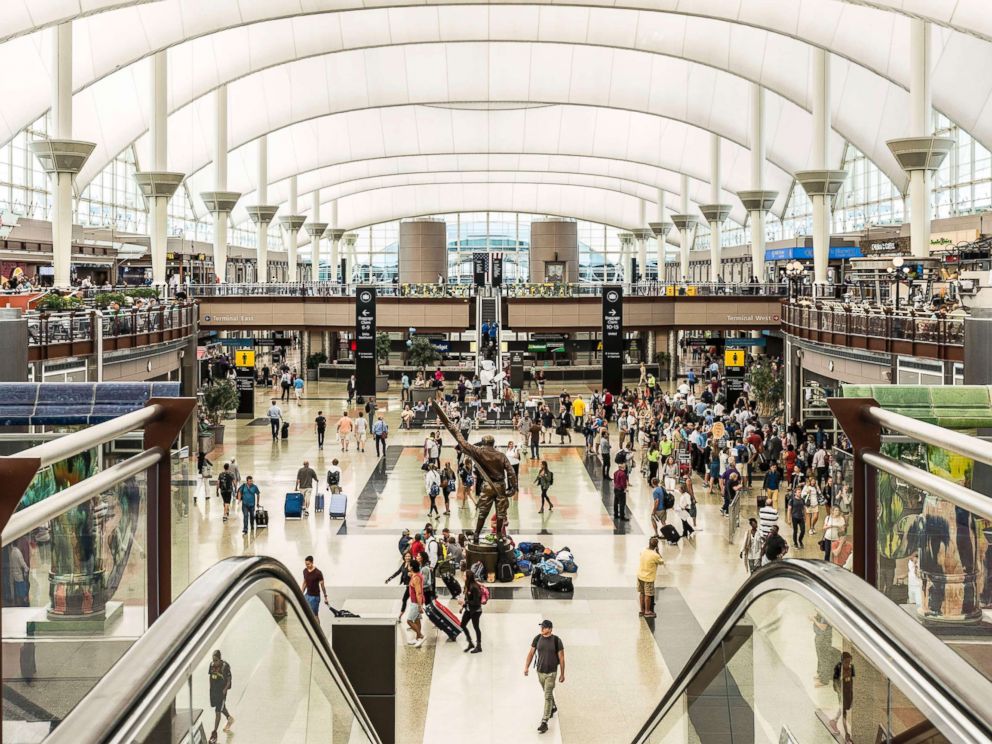 PHOTO: Denver airport terminal interior, July 11, 2016.