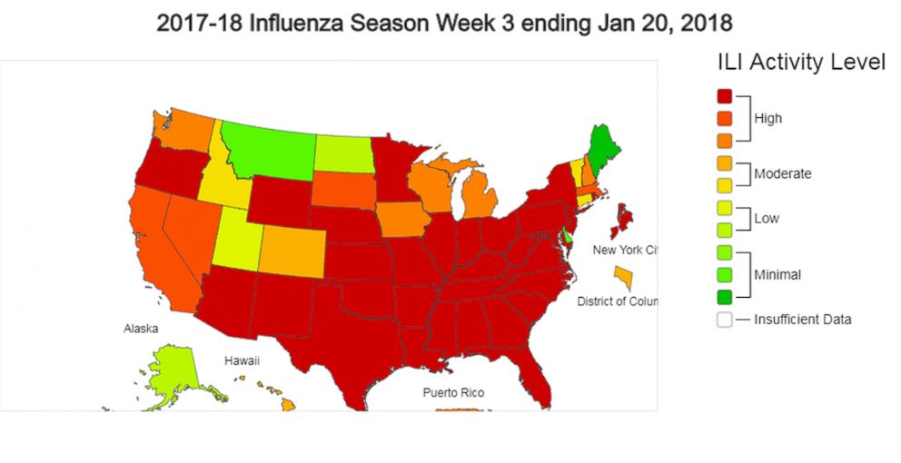 Flu Chart Texas