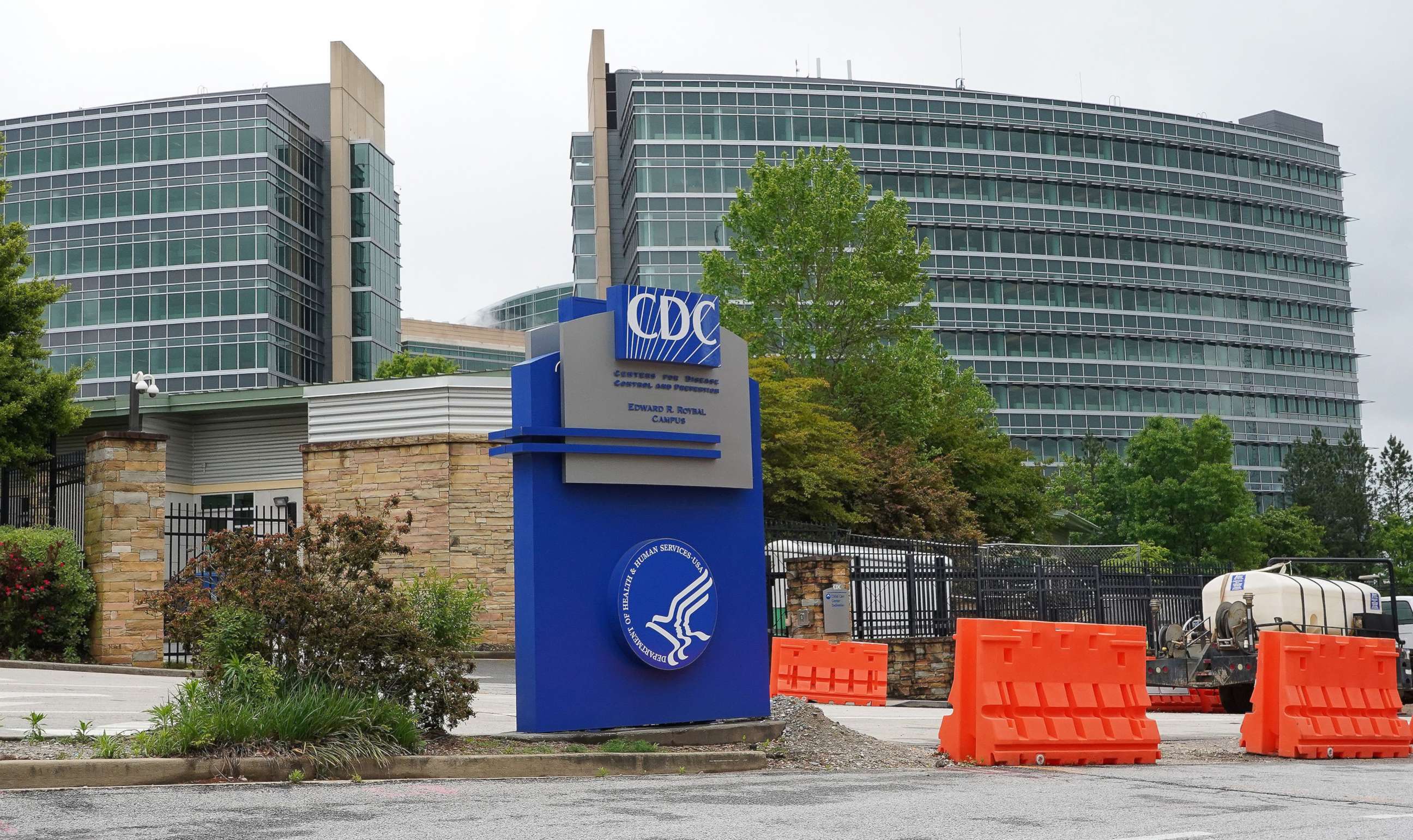 PHOTO: A general view of the Centers for Disease Control headquarters in Atlanta, April 23, 2020.