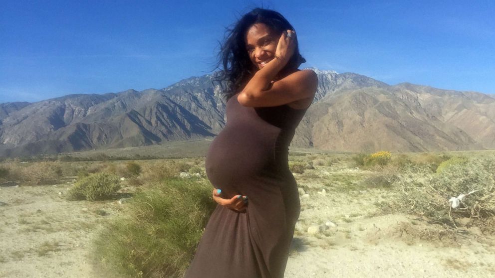 PHOTO: Kira Johnson poses for a photo in California while pregnant with her second child, Langston, in 2016.