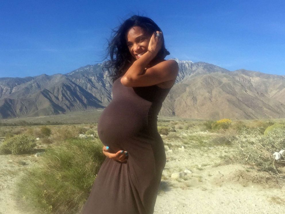 PHOTO: Kira Johnson poses for a photo in California while pregnant with her second child, Langston, in 2016.