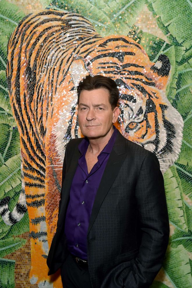 PHOTO: Charlie Sheen attends the "Evening with Charlie Sheen" at Annabel's, April 9, 2019, in London.