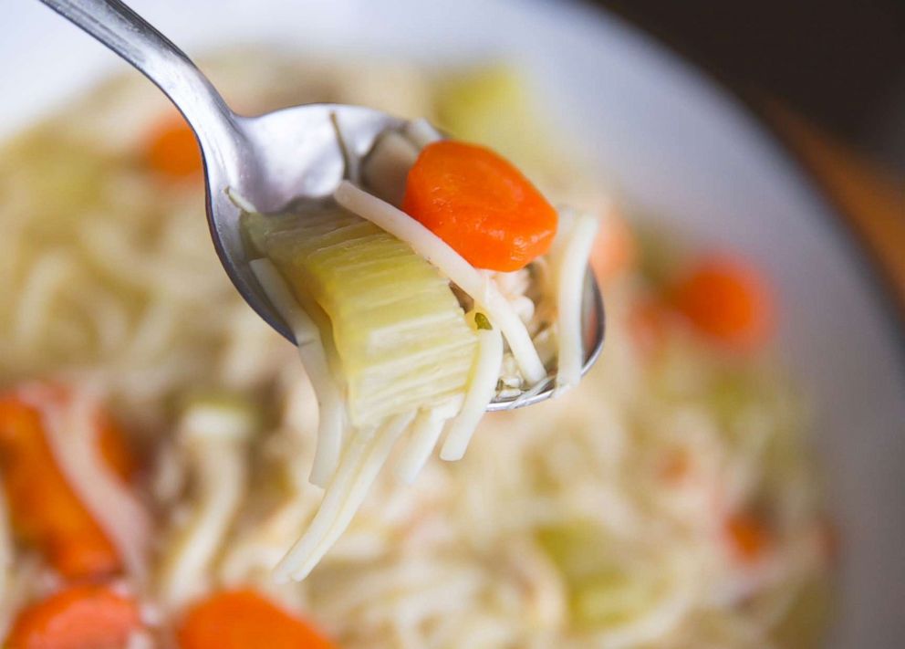 PHOTO: An undated stock photo of chicken noodle soup. 