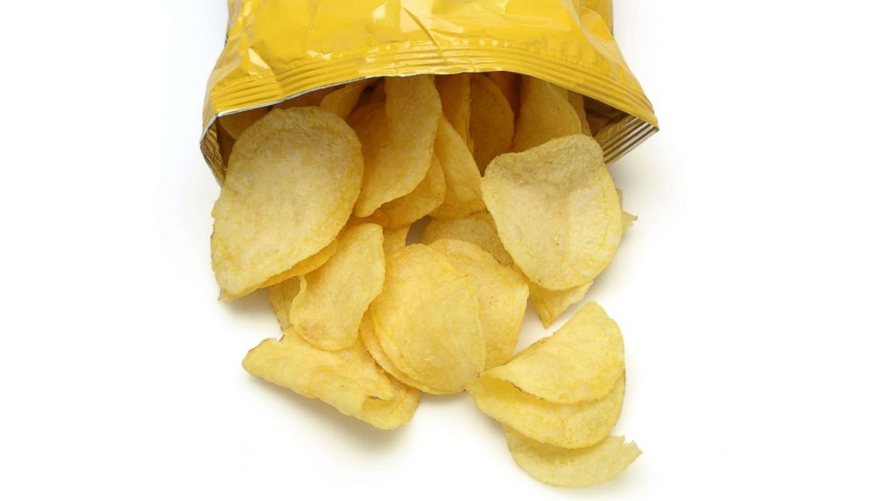 A bag of chips appears in this undated stock photo.