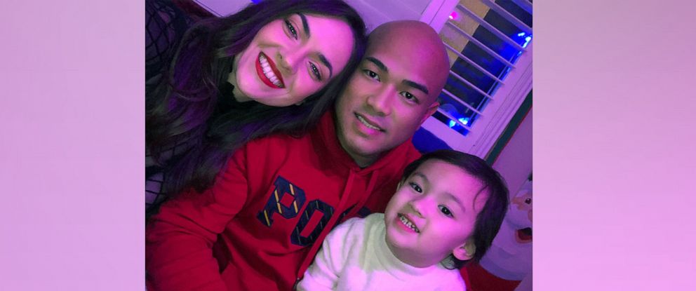 PHOTO: Christian Cabrera with his fiance, Vivien, and his 3-year-old son, Noel.