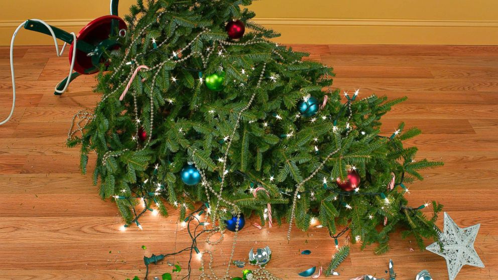 PHOTO: An undated stock photo depicts a fallen Christmas tree.