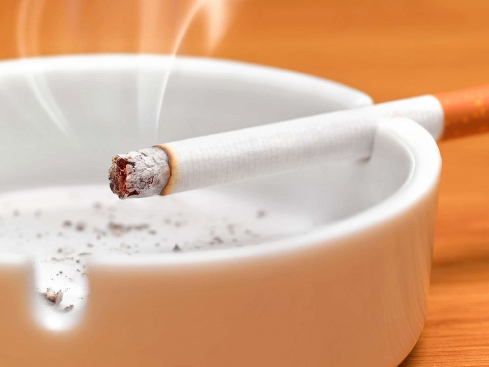 PHOTO: A cigarette sits in an ashtray in this undated stock photo.