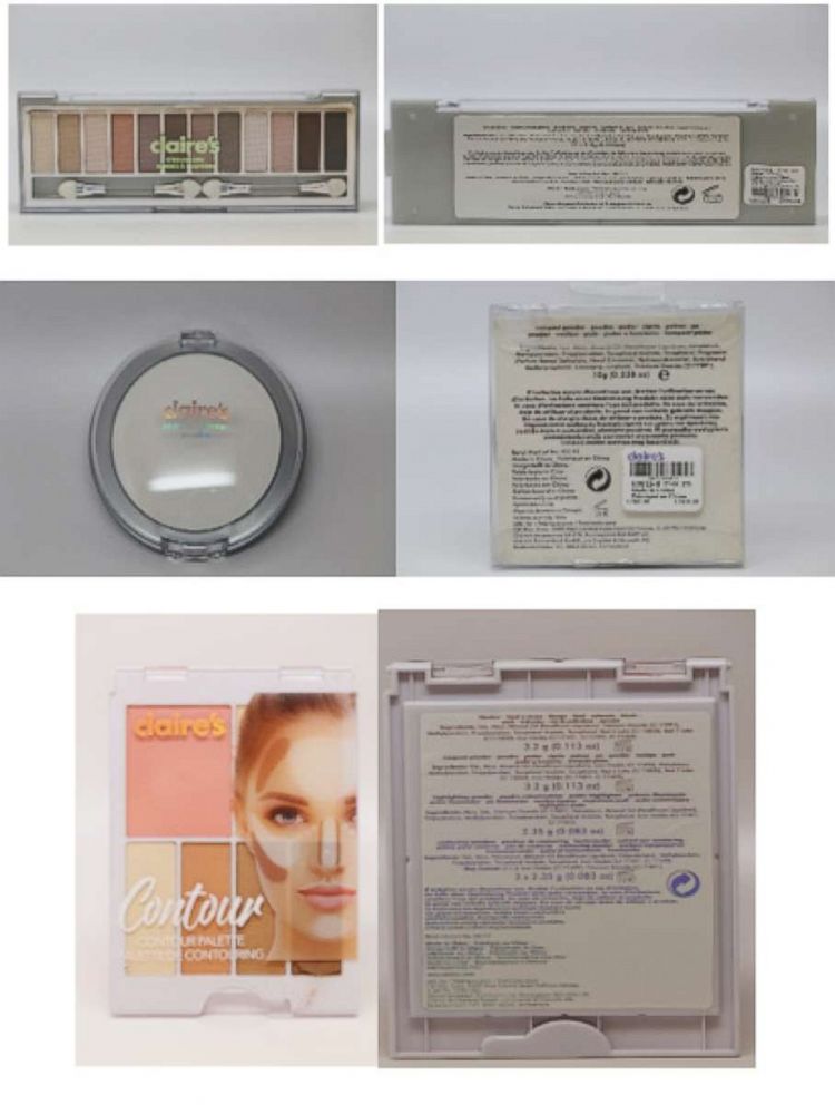 PHOTO: The FDA is advising consumers not to use certain Claire’s cosmetic products because they may be contaminated with asbestos fibers.