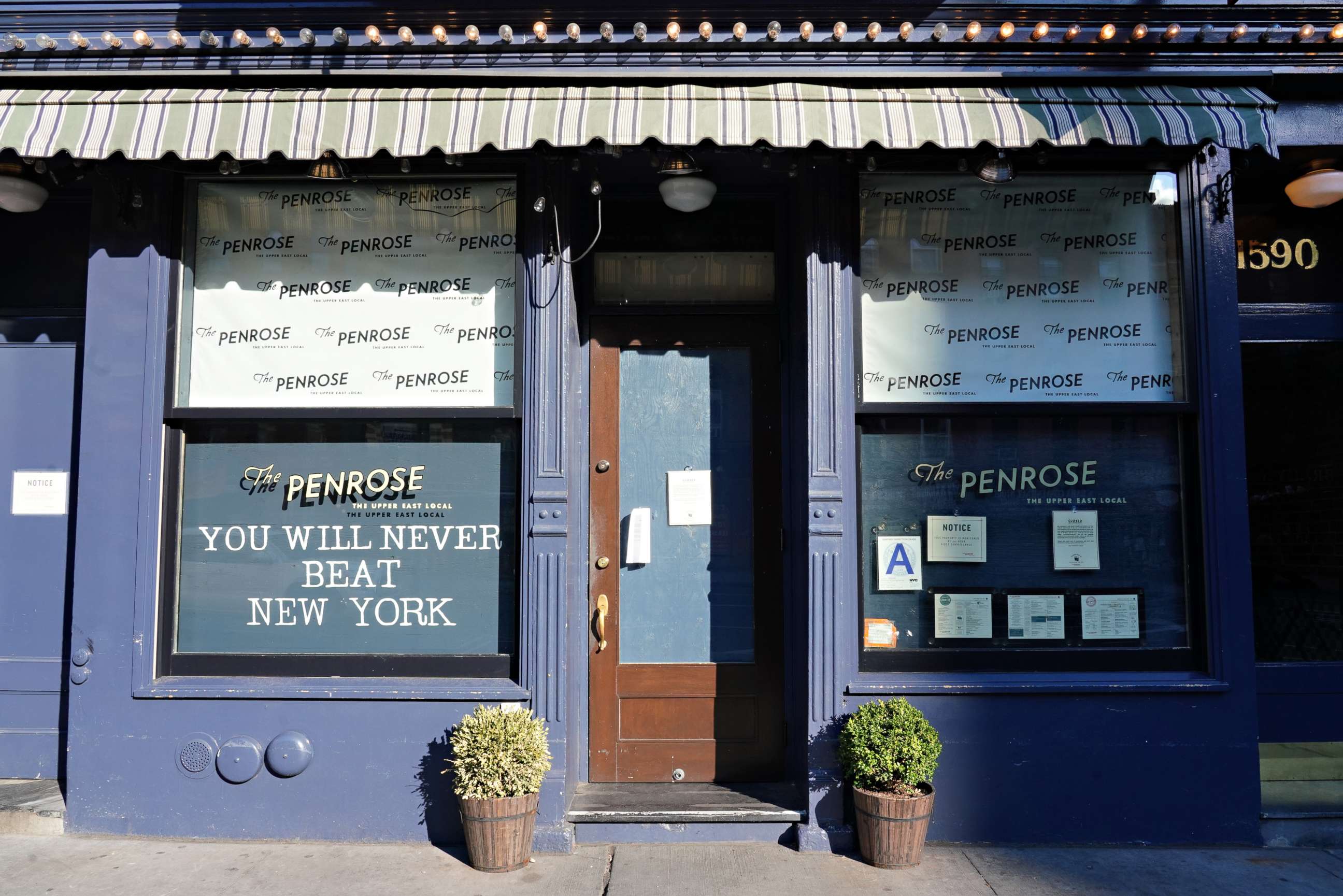 PHOTO: The Penrose remains closed during the coronavirus pandemic, April 15, 2020, in New York City. 